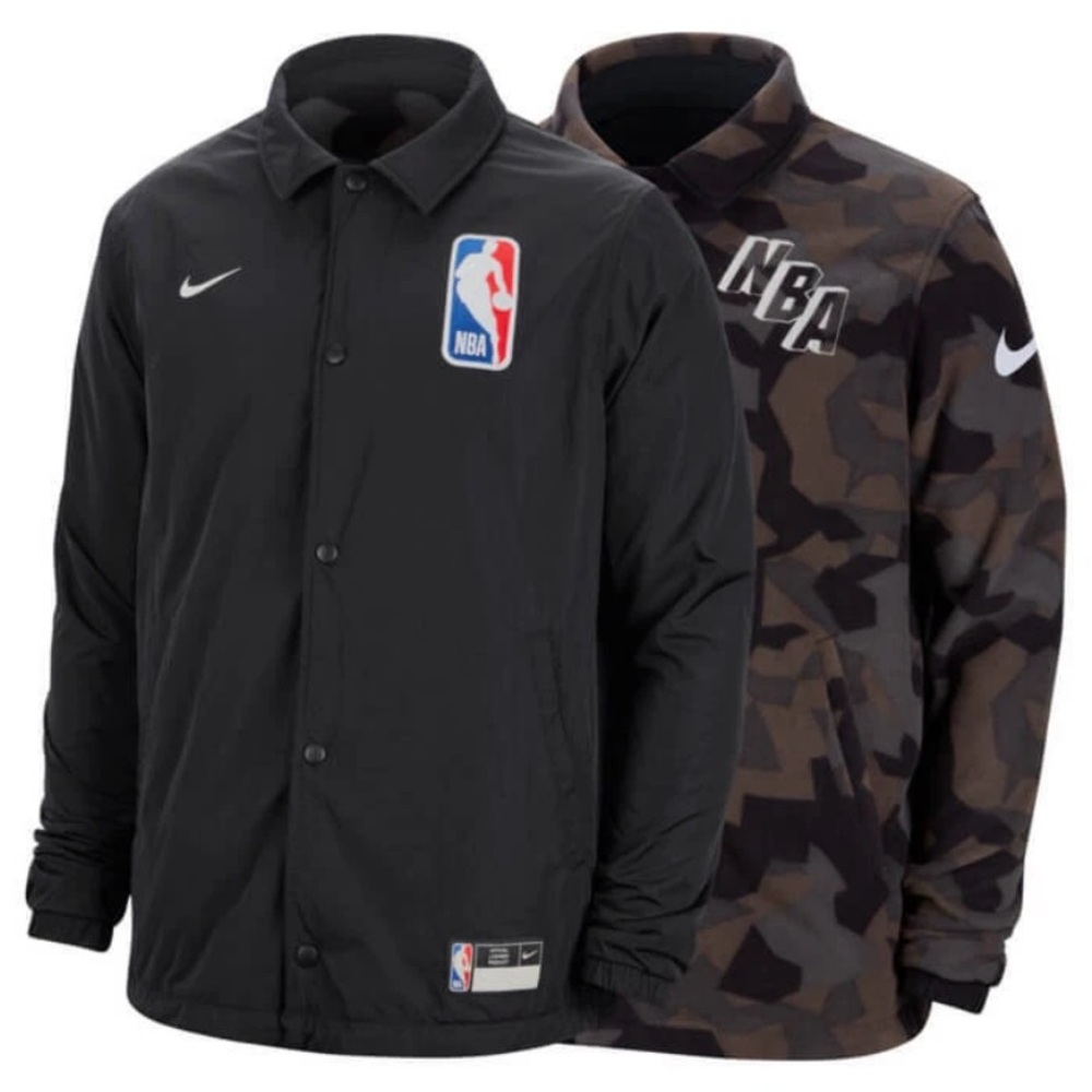 NBA Team 31 Courtside Men Black Reversible nike Jacket size large $165